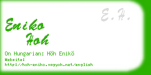 eniko hoh business card